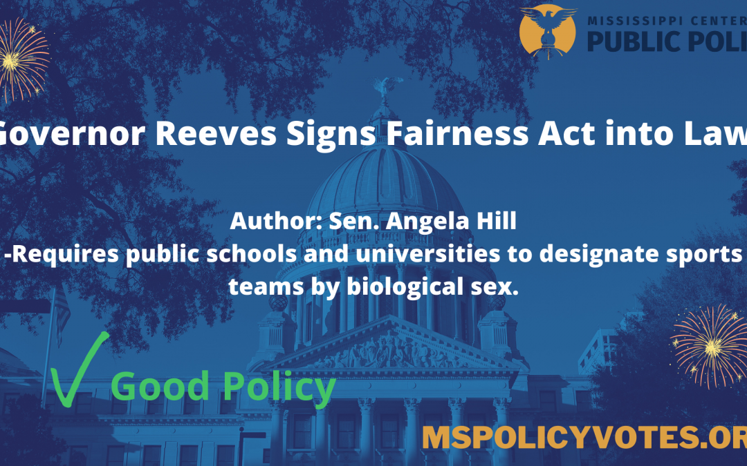 Gov. Reeves Signs Fairness Act into Law